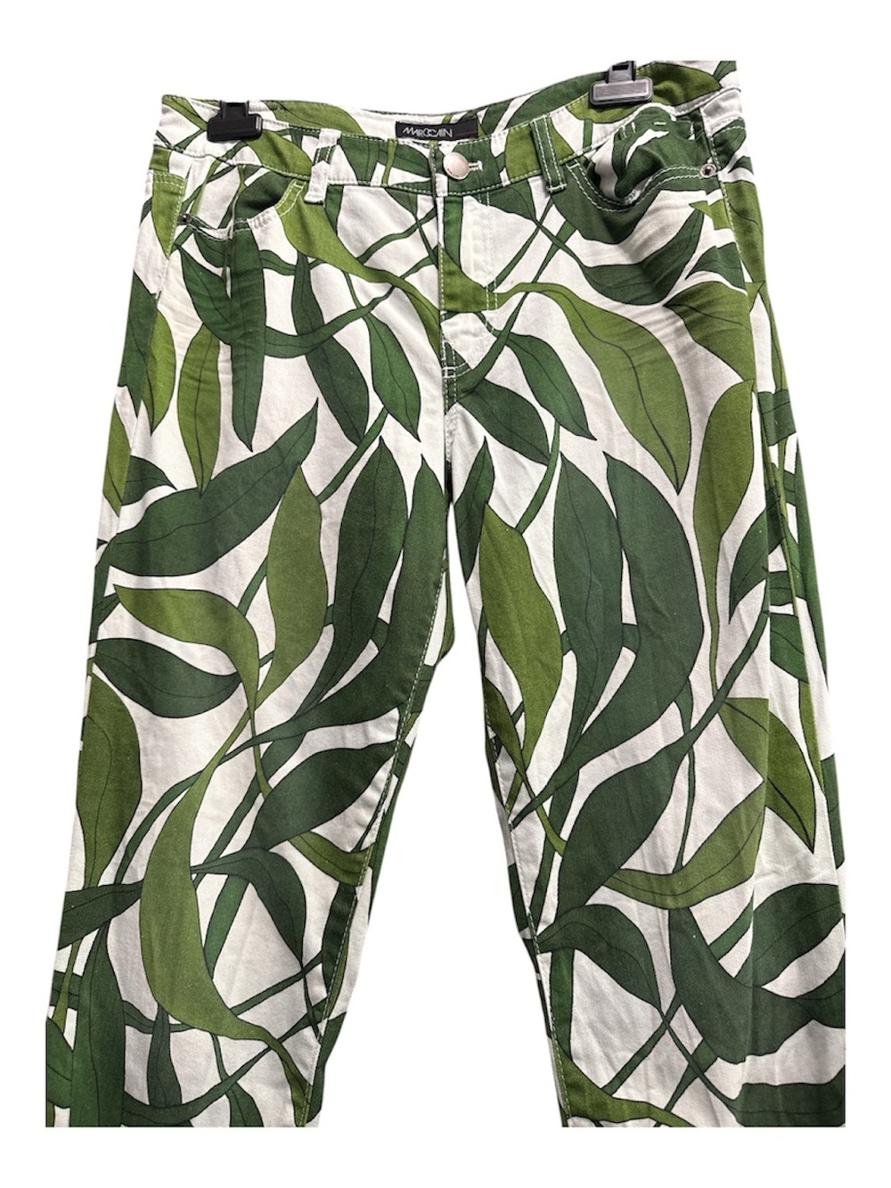 MARC CAIN TEOPICAL LEAF PANTS - Picture 2 of 9